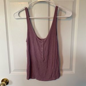 American Eagle - Purple button-up tank